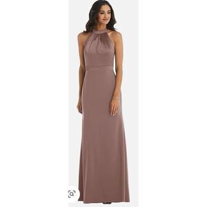 AFTER SIX High-Neck Open-Back Maxi Dress With Scarf Tie 6834 - Sienna Size 0. 14
